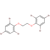 1,2-Bis(2,4,6-tribromophenoxy)ethane formula graphical representation
