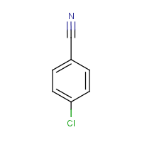 4-Chlorobenzonitrile formula graphical representation