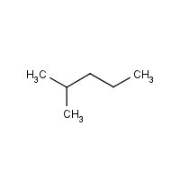 2-Methylpentane formula graphical representation