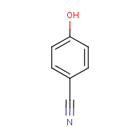 4-Cyanophenol formula graphical representation