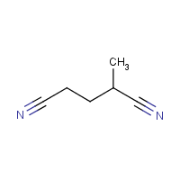 2-Methylpentanedinitrile formula graphical representation