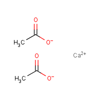 Calcium acetate formula graphical representation