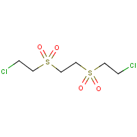 1,2-Bis(2-chloroethylsulfonyl)ethane formula graphical representation