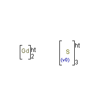 Gadolinium sulfide formula graphical representation