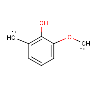 Phenol-formaldehyde resin formula graphical representation