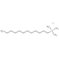 Dodecyltrimethylammonium chloride formula graphical representation