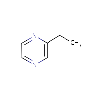 2-Ethylpyrazine formula graphical representation