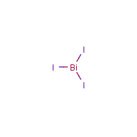 Bismuth iodide formula graphical representation