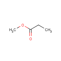 Methyl propionate formula graphical representation