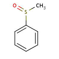 Methyl phenyl sulfoxide formula graphical representation