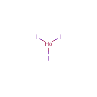 Holmium iodide formula graphical representation
