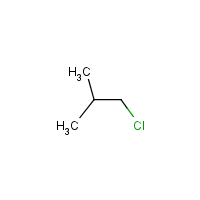 Isobutyl chloride formula graphical representation