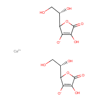 Calcium ascorbate formula graphical representation