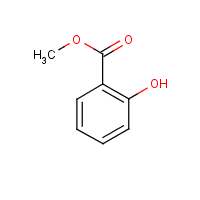Methyl salicylate formula graphical representation