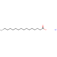 Sodium palmitate formula graphical representation