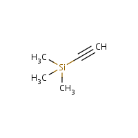 Trimethylsilylacetylene formula graphical representation