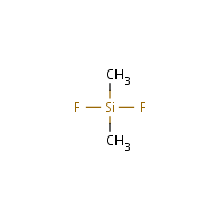 Difluorodimethylsilane formula graphical representation