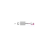 Lanthanum carbide formula graphical representation