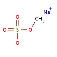 Sodium methyl sulfate formula graphical representation