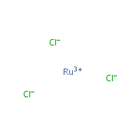 Ruthenium trichloride formula graphical representation
