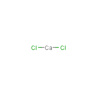 Calcium chloride formula graphical representation