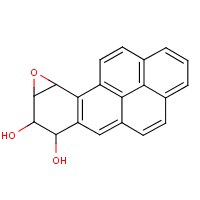 Benzo(a)pyrene diol epoxide formula graphical representation