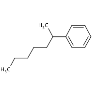 Benzene, (1-methylhexyl)- formula graphical representation