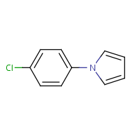 1-(4-Chlorophenyl)-1H-pyrrole formula graphical representation