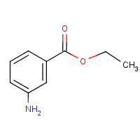 Ethyl 3-aminobenzoate formula graphical representation