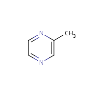 2-Methylpyrazine formula graphical representation