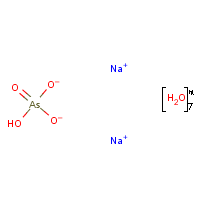 Disodium arsenate heptahydrate formula graphical representation