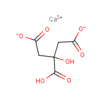 Calcium citrate formula graphical representation