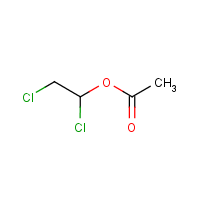 1,2-Dichloroethyl acetate formula graphical representation
