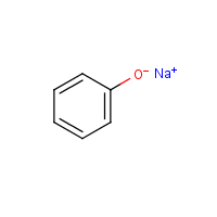Sodium phenolate formula graphical representation