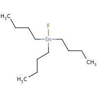 Tributyltin fluoride formula graphical representation