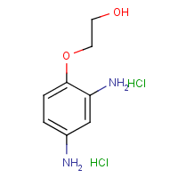 2-(2,4-Diaminophenoxy)ethanol dihydrochloride formula graphical representation