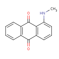 1-(Methylamino)anthraquinone formula graphical representation