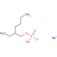 2-Ethylhexyl sodium phosphate formula graphical representation
