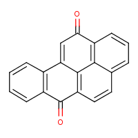 Benzo(a)pyrene-6,12-quinone formula graphical representation