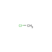 Methyl chloride formula graphical representation