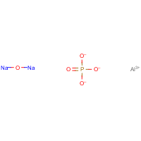 Sodium phosphoaluminate formula graphical representation