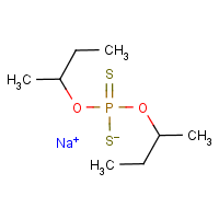 Sodium di-sec-butyl phosphorodithioate formula graphical representation