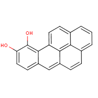 Benzo(a)pyrene-9,10-diol formula graphical representation