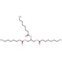 Tricaprylin formula graphical representation