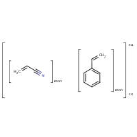 Acrylonitrile-styrene resin formula graphical representation