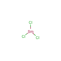 Samarium(III) chloride formula graphical representation
