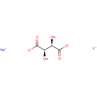 Potassium sodium tartrate formula graphical representation