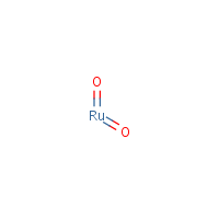 Ruthenium dioxide formula graphical representation