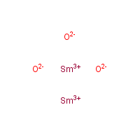 Samarium(III) oxide formula graphical representation