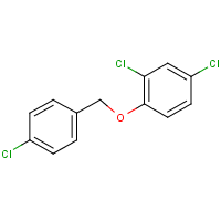 p-Chlorobenzyl 2,4-dichlorophenyl ether formula graphical representation